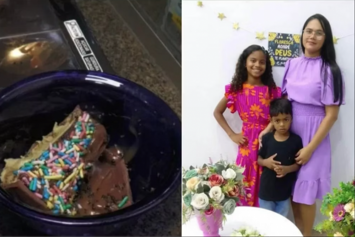 Os três aram mal após comerem o chocolate.